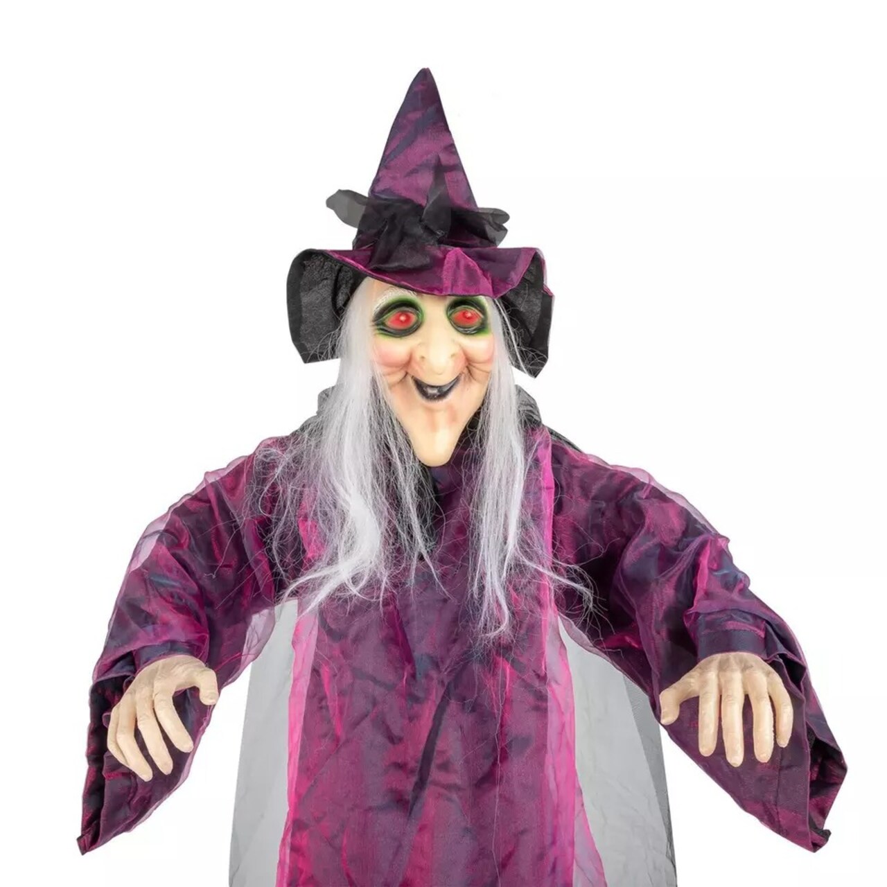 Halloween Decorations Hanging Animated Witch Haunted House Prop Outdoor Indoor